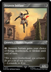 Assassin Initiate (Foil Etched) [Assassin's Creed] | Chromatic Games