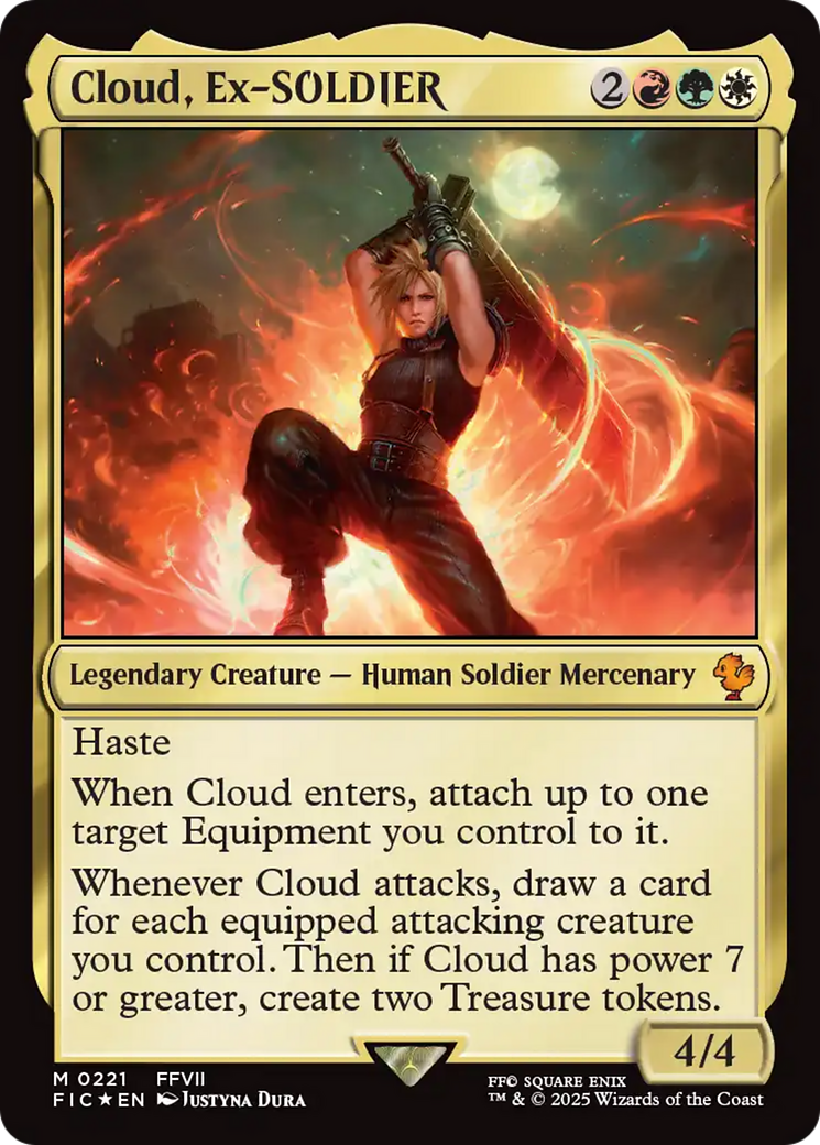 Cloud, Ex-SOLDIER (Surge Foil) [FINAL FANTASY Commander] | Chromatic Games