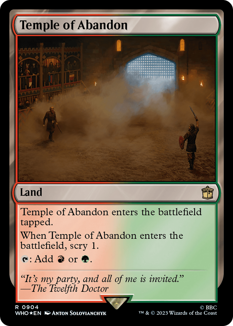 Temple of Abandon (Surge Foil) [Doctor Who] | Chromatic Games