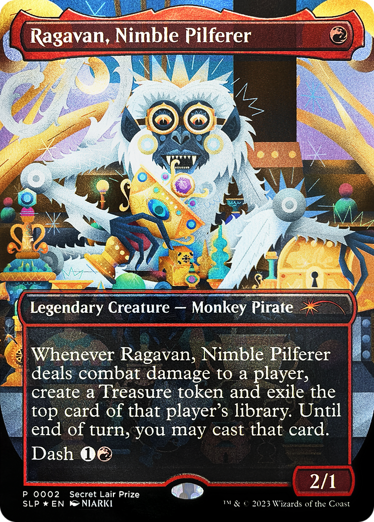 Ragavan, Nimble Pilferer (Borderless) [Secret Lair Showdown] | Chromatic Games