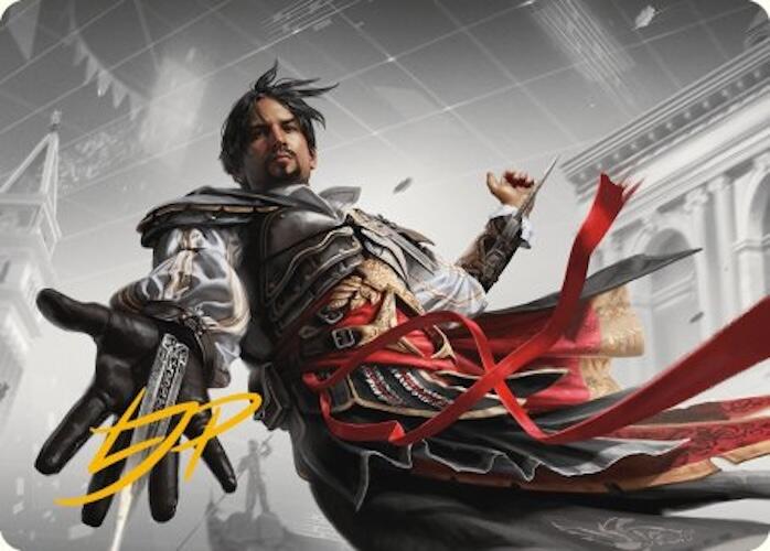 Ezio Auditore da Firenze Art Card (Gold-Stamped Signature) [Assassin's Creed Art Series] | Chromatic Games