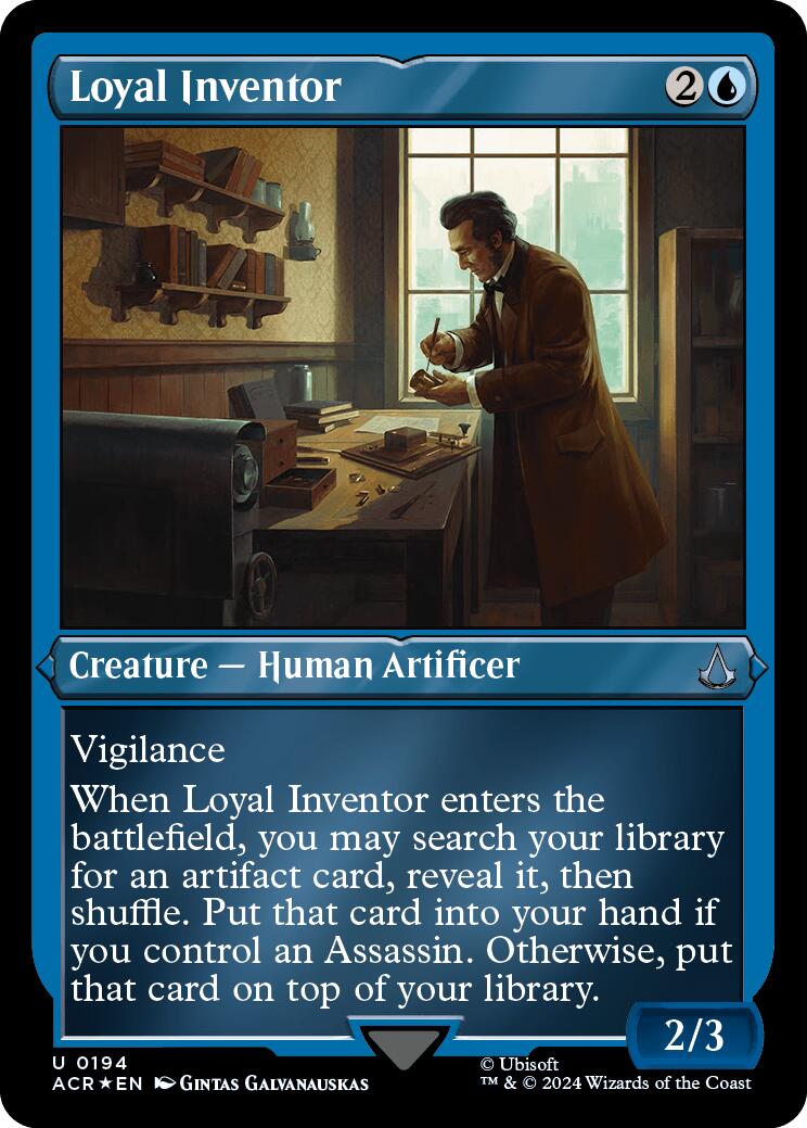 Loyal Inventor (Foil Etched) [Assassin's Creed] | Chromatic Games