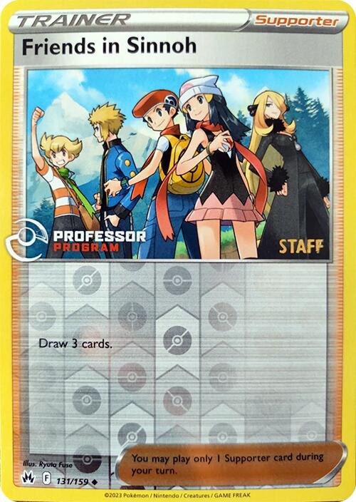 Friends in Sinnoh (131/159) (2023 Staff) [Professor Program Promos] | Chromatic Games