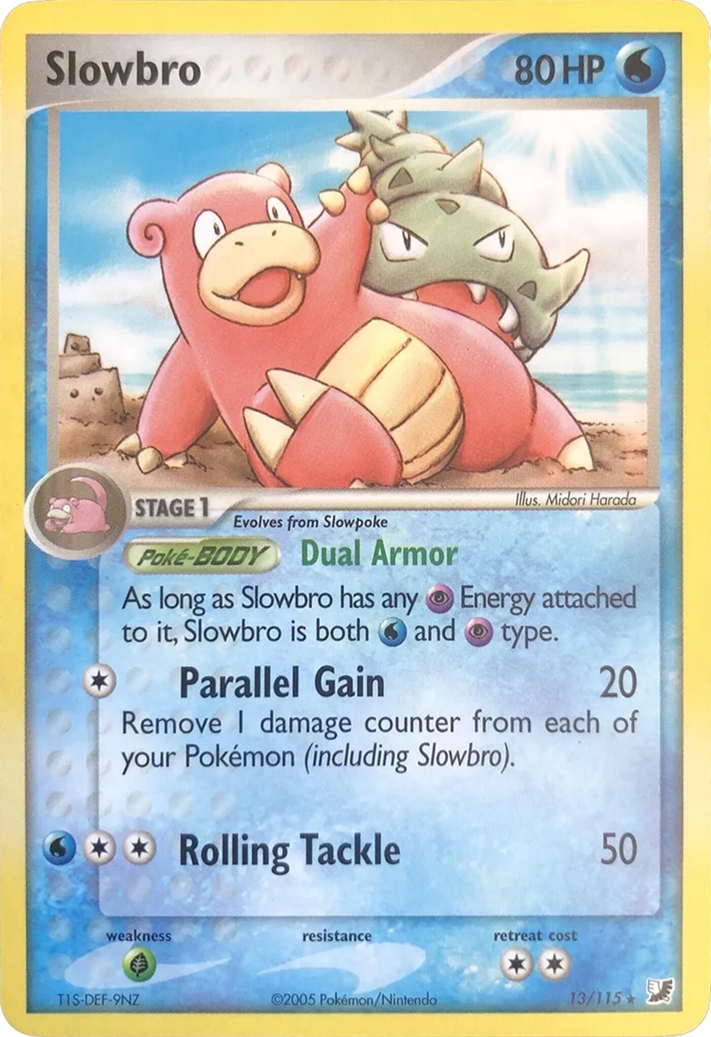 Slowbro (13/115) (Theme Deck Exclusives) [EX: Unseen Forces] | Chromatic Games