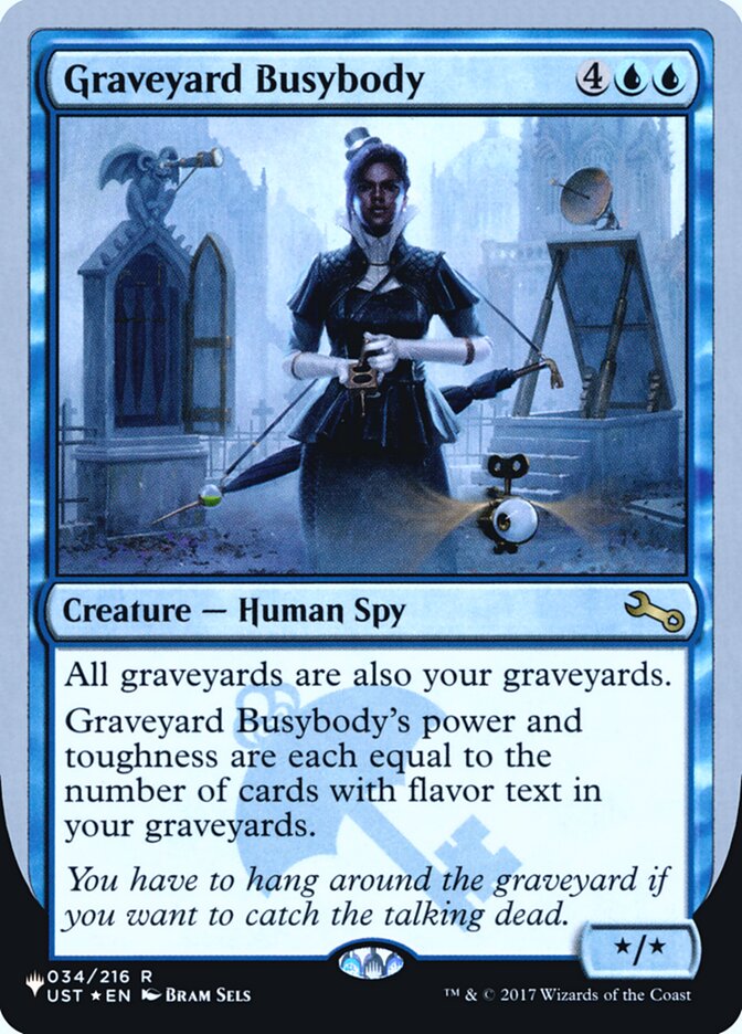 Graveyard Busybody (Unfinity Foil Edition) [The List] | Chromatic Games