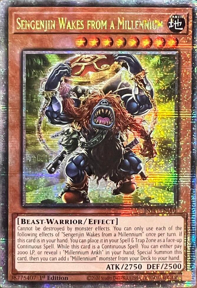 Sengenjin Wakes from a Millennium (Quarter Century Secret Rare) [INFO-EN001] Quarter Century Secret Rare | Chromatic Games
