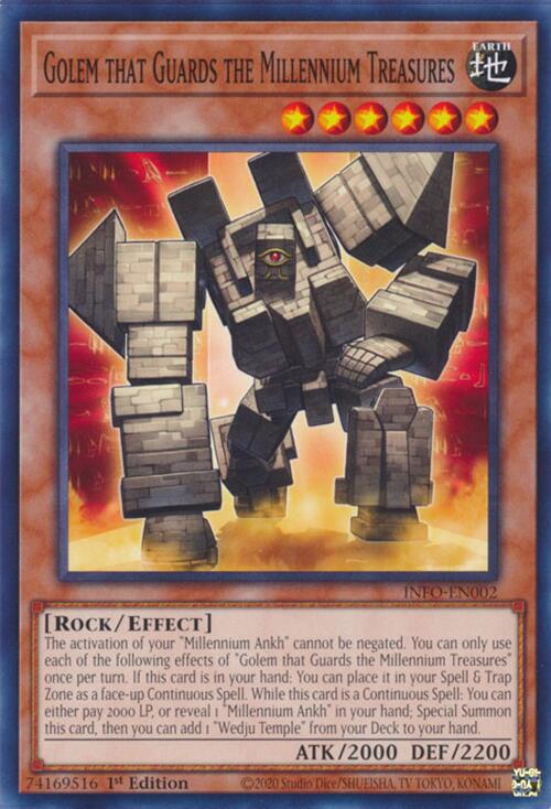 Golem that Guards the Millennium Treasures [INFO-EN002] Common | Chromatic Games