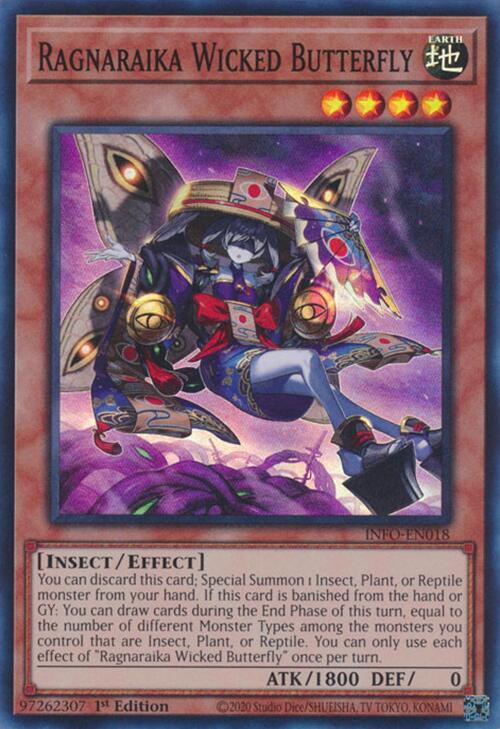 Ragnaraika Wicked Butterfly [INFO-EN018] Super Rare | Chromatic Games