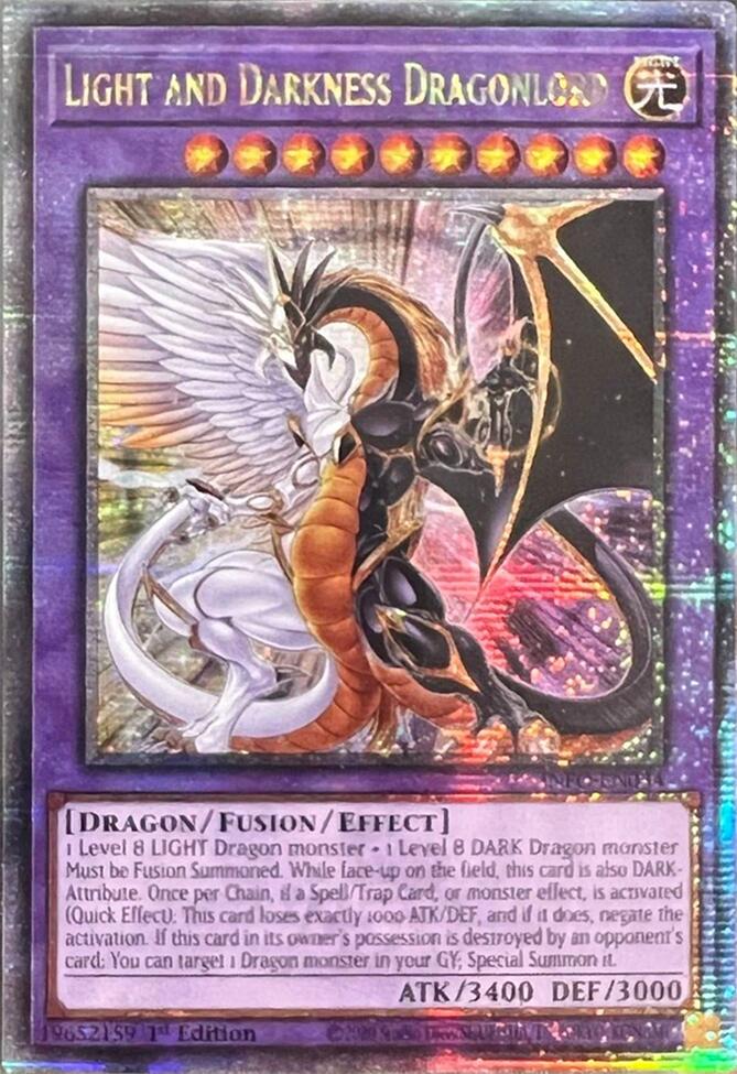 Light and Darkness Dragonlord (Quarter Century Secret Rare) [INFO-EN034] Quarter Century Secret Rare | Chromatic Games