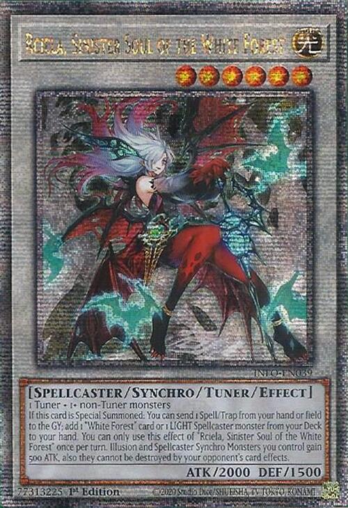 Rciela, Sinister Soul of the White Forest (Quarter Century Secret Rare) [INFO-EN039] Quarter Century Secret Rare | Chromatic Games