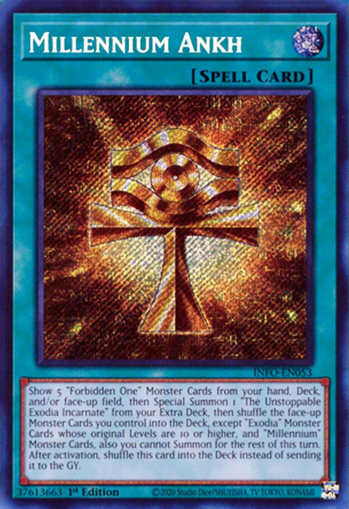 Millennium Ankh [INFO-EN053] Secret Rare | Chromatic Games