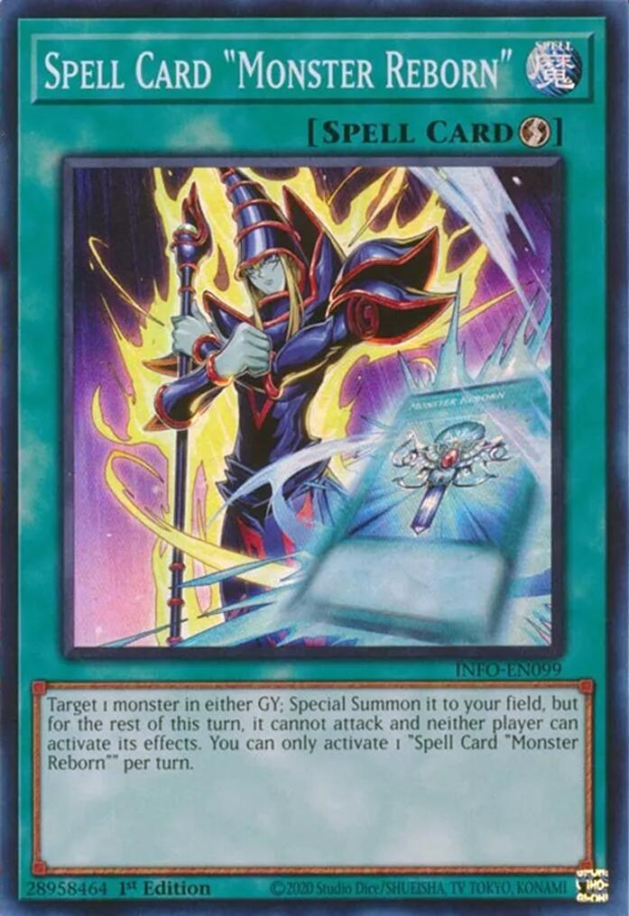 Spell Card "Monster Reborn" [INFO-EN099] Super Rare | Chromatic Games