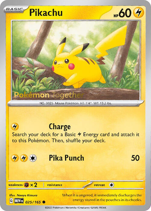 Pikachu (025/165) (PokePost Promo) [Scarlet & Violet 151] | Chromatic Games