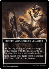 Bounty: Lyssa, Sterling Collector // Bounty Rules Double-Sided Token [Outlaws of Thunder Junction Commander Tokens] | Chromatic Games