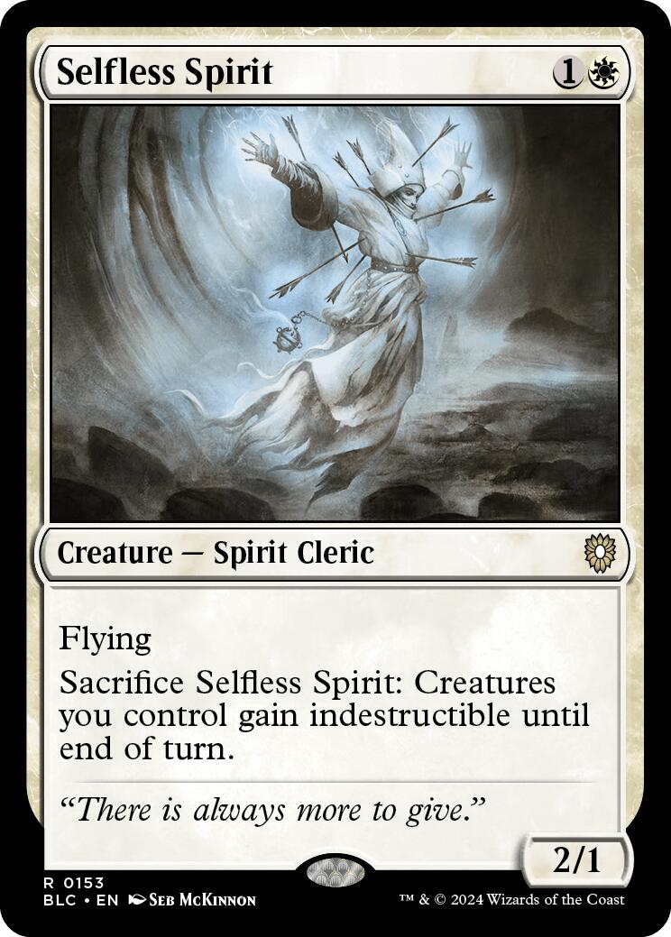 Selfless Spirit [Bloomburrow Commander] | Chromatic Games