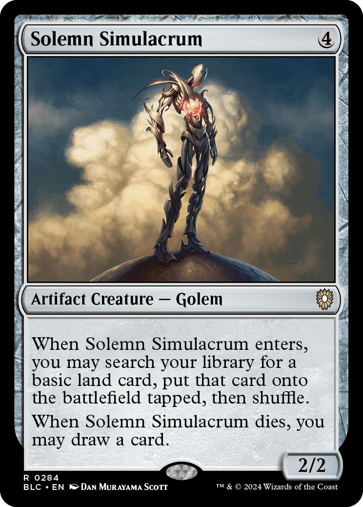 Solemn Simulacrum [Bloomburrow Commander] | Chromatic Games