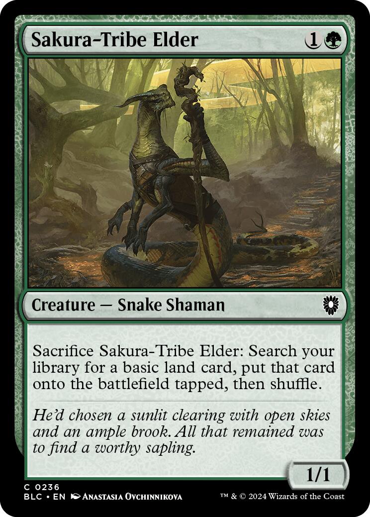 Sakura-Tribe Elder [Bloomburrow Commander] | Chromatic Games