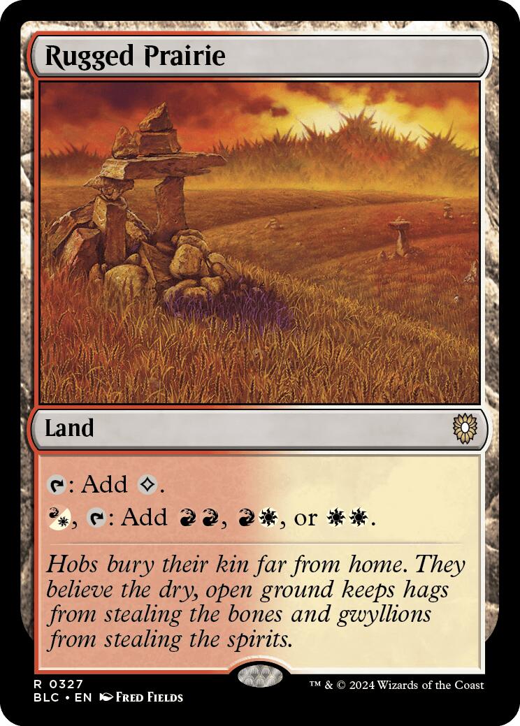 Rugged Prairie [Bloomburrow Commander] | Chromatic Games