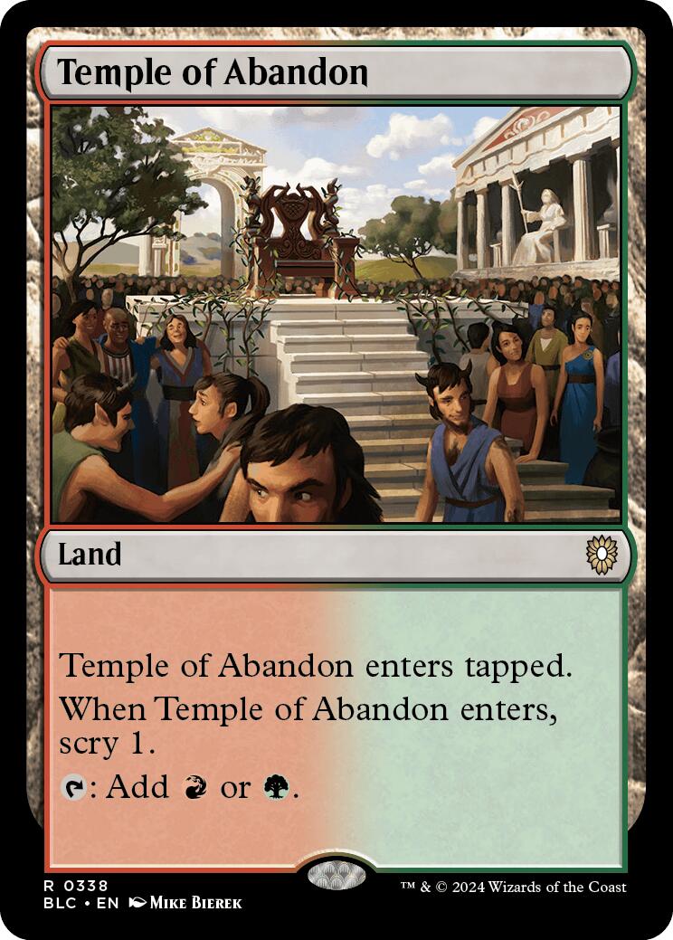 Temple of Abandon [Bloomburrow Commander] | Chromatic Games