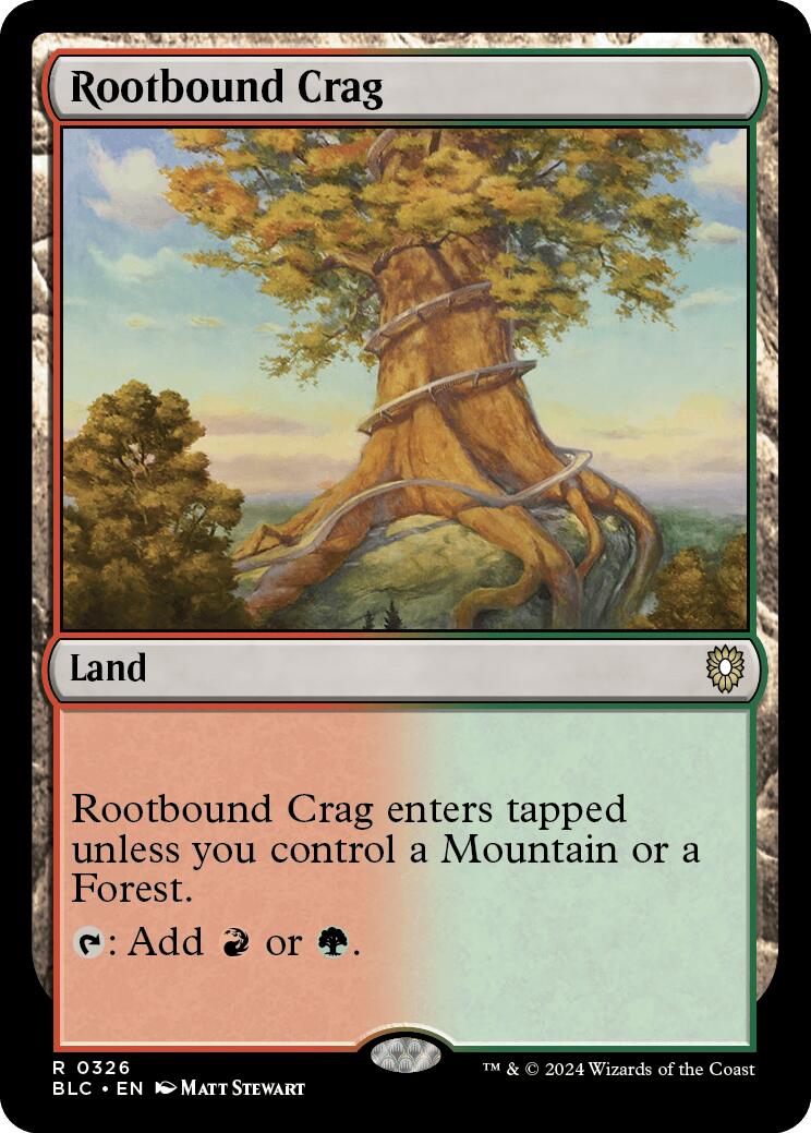 Rootbound Crag [Bloomburrow Commander] | Chromatic Games