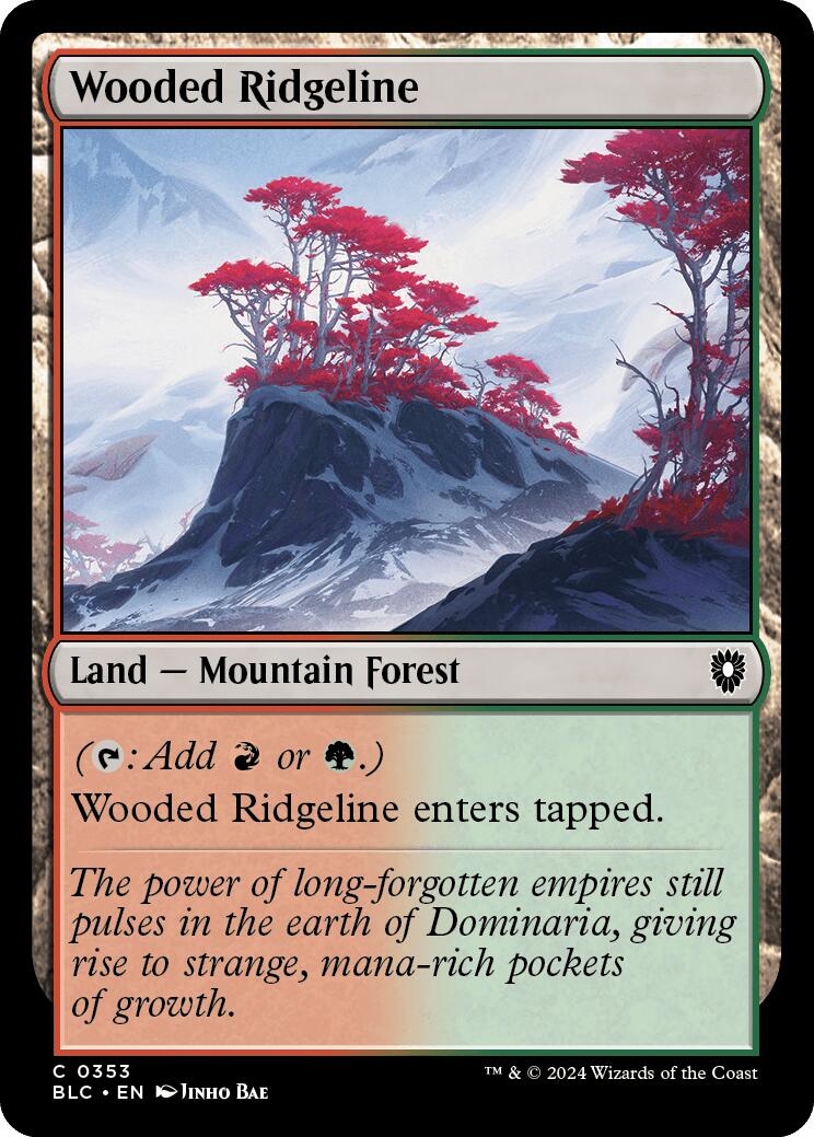 Wooded Ridgeline [Bloomburrow Commander] | Chromatic Games