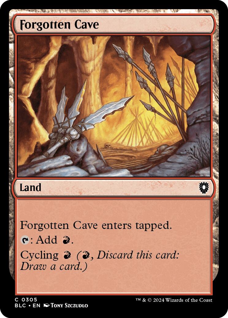 Forgotten Cave [Bloomburrow Commander] | Chromatic Games