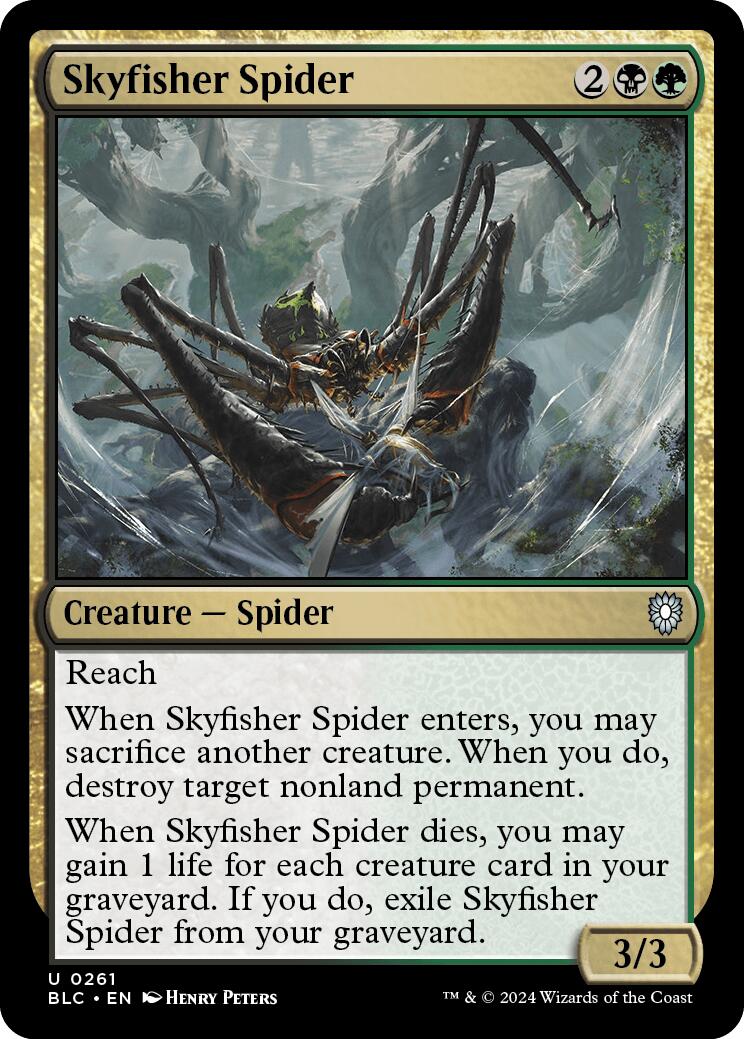 Skyfisher Spider [Bloomburrow Commander] | Chromatic Games