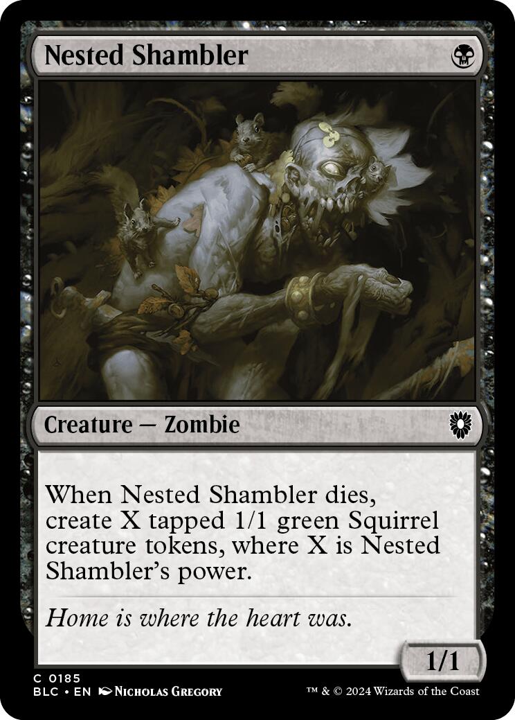 Nested Shambler [Bloomburrow Commander] | Chromatic Games