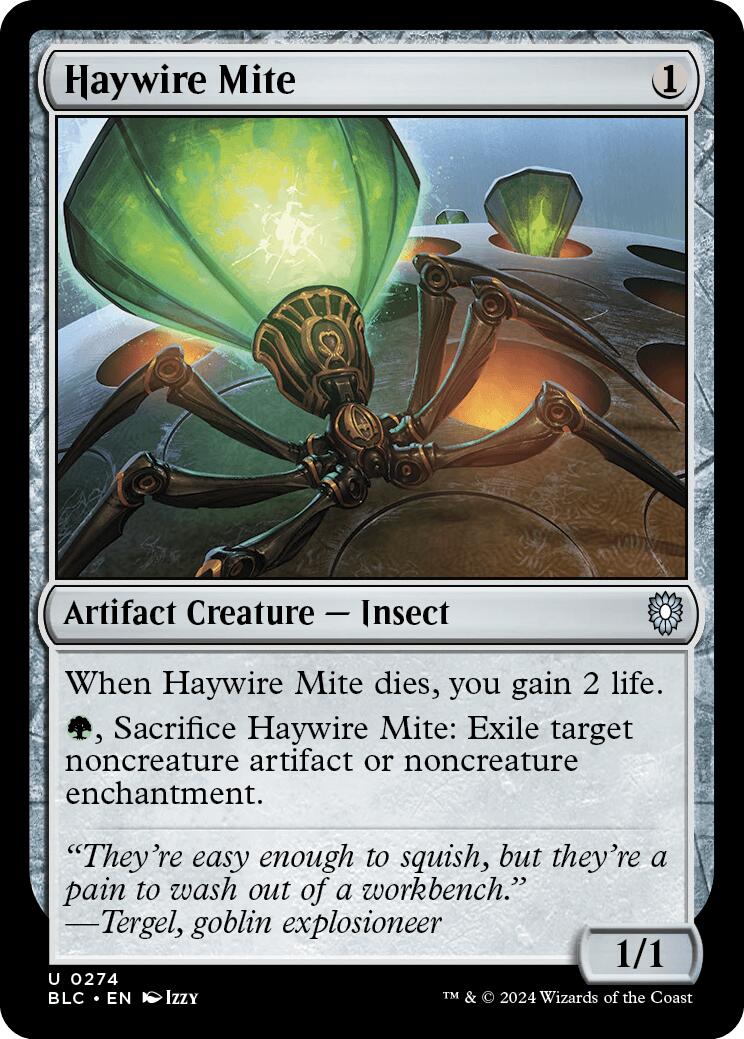Haywire Mite [Bloomburrow Commander] | Chromatic Games