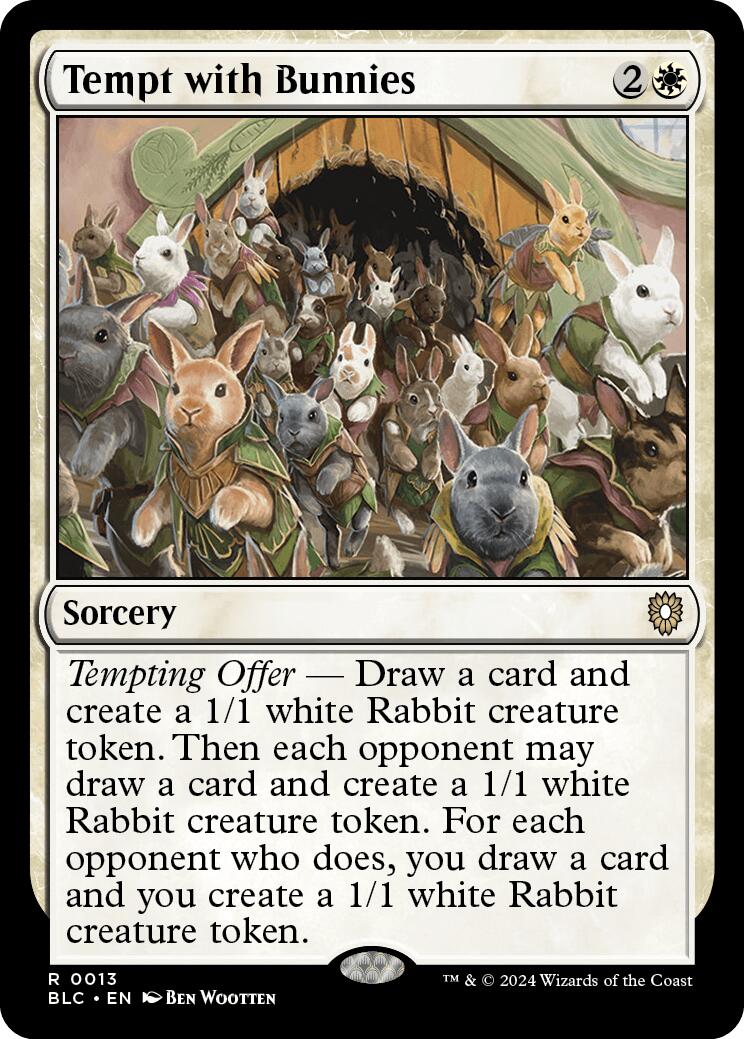 Tempt with Bunnies [Bloomburrow Commander] | Chromatic Games