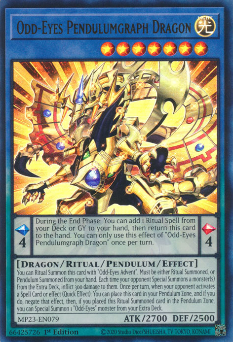 Odd-Eyes Pendulumgraph Dragon [MP23-EN079] Ultra Rare | Chromatic Games