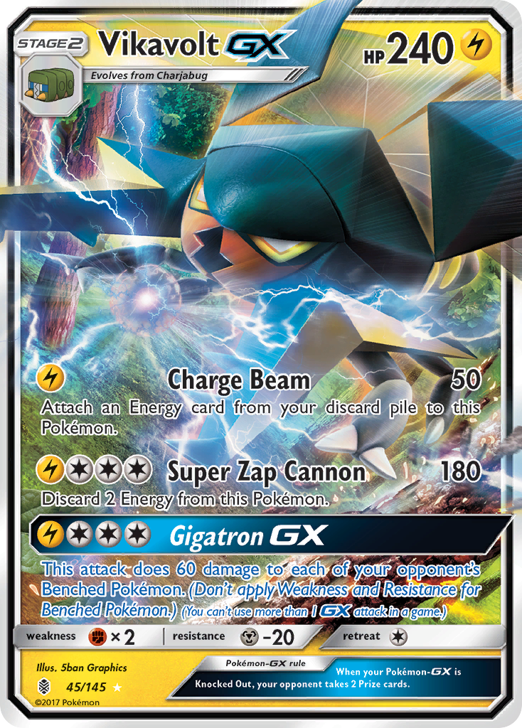 Vikavolt GX (45/145) [Sun & Moon: Guardians Rising] | Chromatic Games