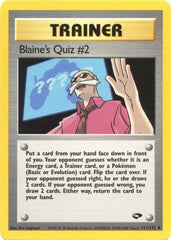 Blaine's Quiz #2 (111/132) [Gym Challenge Unlimited] | Chromatic Games