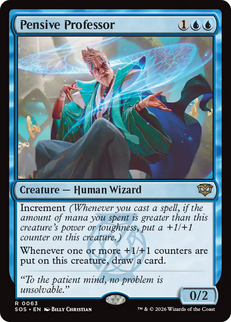 Pensive Professor [Secrets of Strixhaven] | Chromatic Games