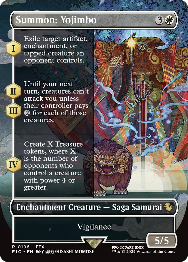 Summon: Yojimbo (Borderless) [FINAL FANTASY Commander] | Chromatic Games