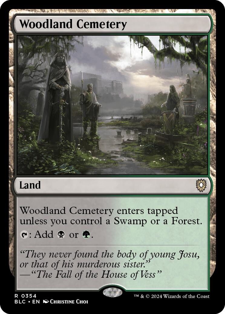 Woodland Cemetery [Bloomburrow Commander] | Chromatic Games