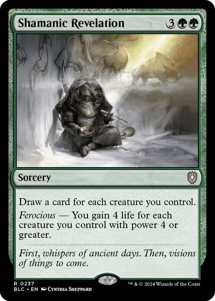 Shamanic Revelation [Bloomburrow Commander] | Chromatic Games