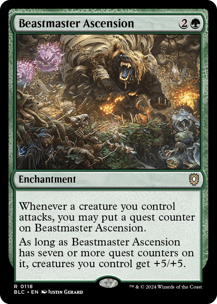 Beastmaster Ascension [Bloomburrow Commander] | Chromatic Games