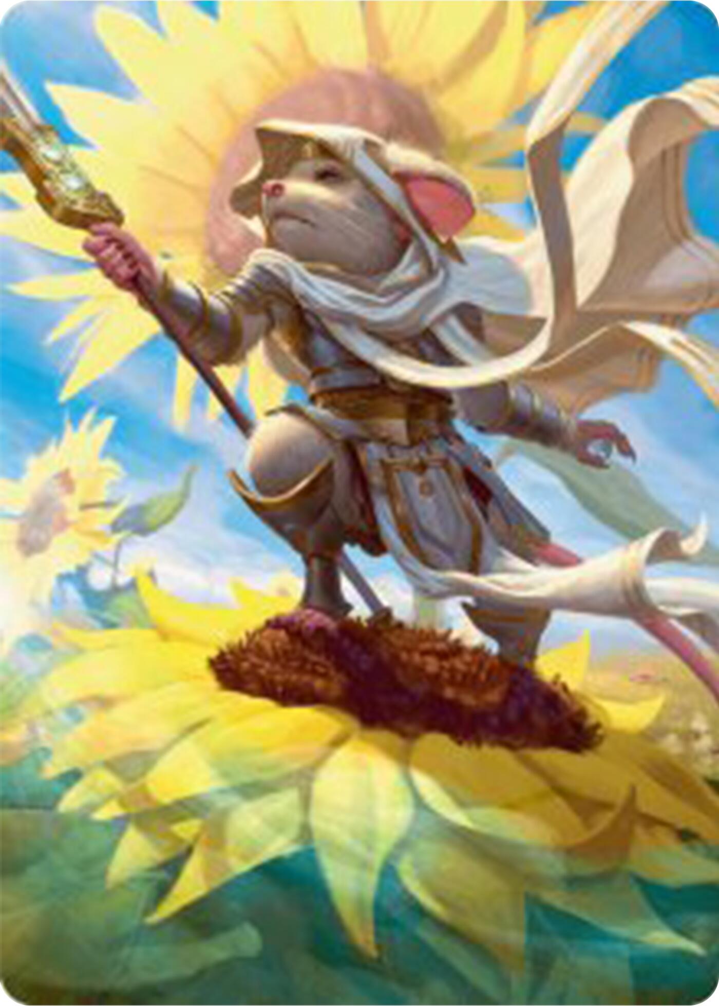 Elspeth, Sun's Champion Art Card [Bloomburrow Art Series] | Chromatic Games