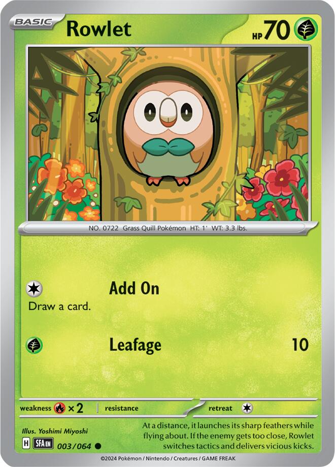 Rowlet (003/064) [Scarlet & Violet: Shrouded Fable] | Chromatic Games