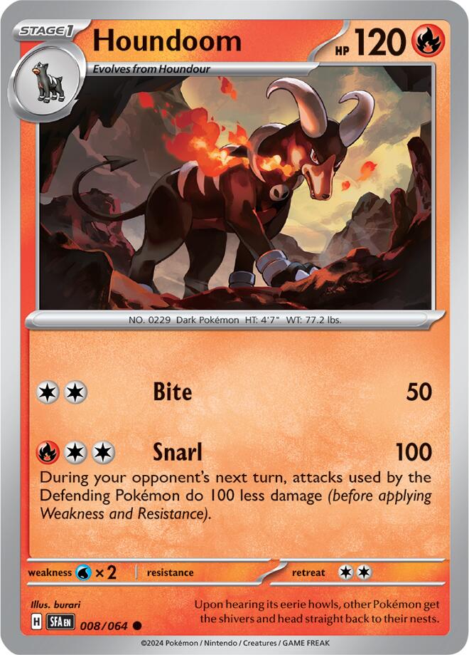 Houndoom (008/064) [Scarlet & Violet: Shrouded Fable] | Chromatic Games