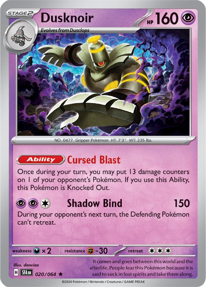 Dusknoir (020/064) [Scarlet & Violet: Shrouded Fable] | Chromatic Games