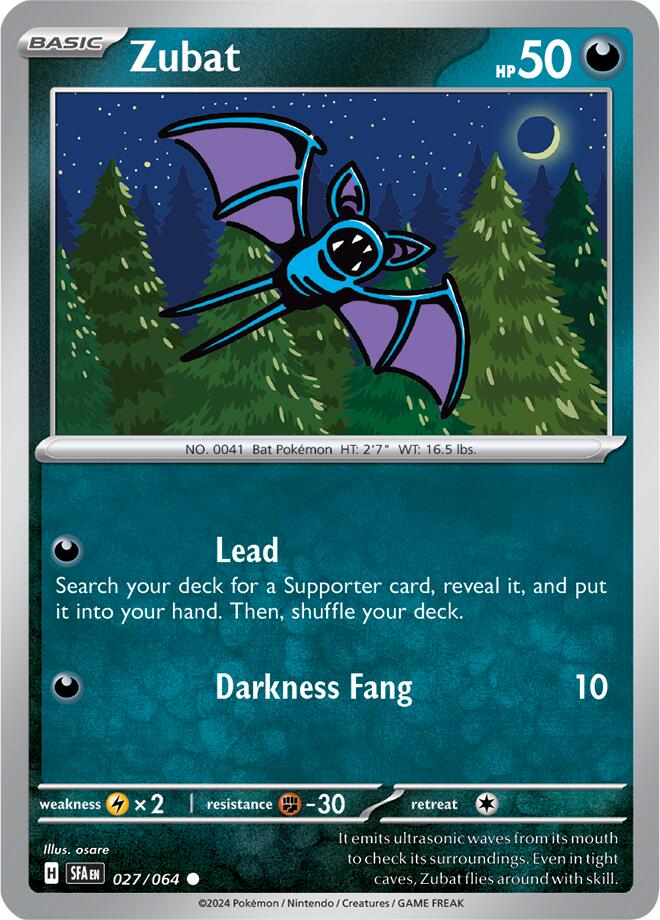 Zubat (027/064) [Scarlet & Violet: Shrouded Fable] | Chromatic Games