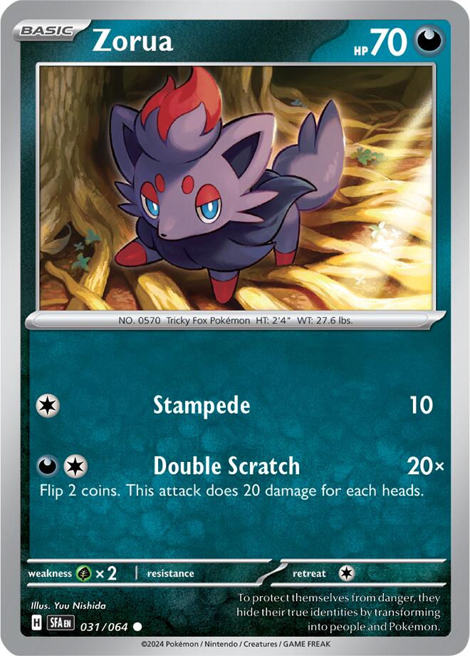 Zorua (031/064) [Scarlet & Violet: Shrouded Fable] | Chromatic Games