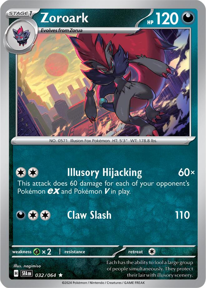 Zoroark (032/064) [Scarlet & Violet: Shrouded Fable] | Chromatic Games