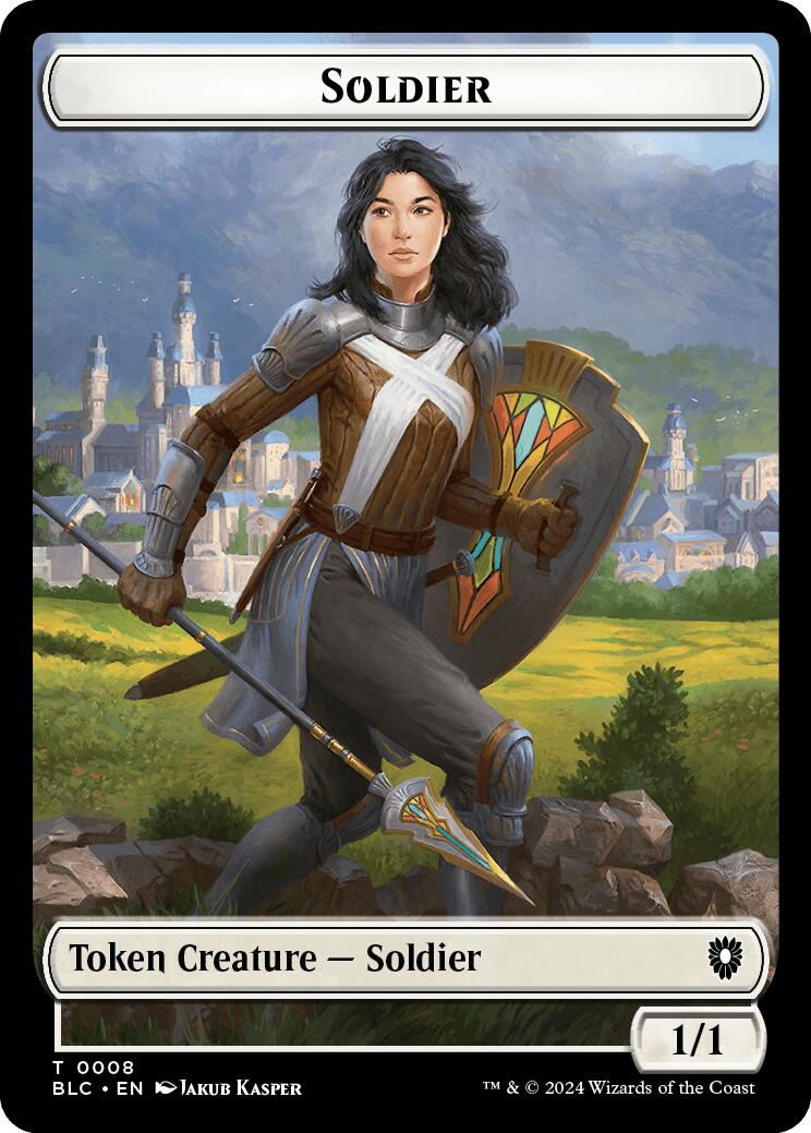 Soldier // Citizen Double-Sided Token [Bloomburrow Commander Tokens] | Chromatic Games