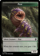 Pest // Shapeshifter Double-Sided Token [Bloomburrow Commander Tokens] | Chromatic Games