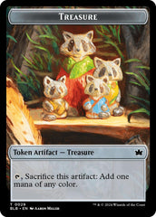 Cat // Treasure Double-Sided Token [Bloomburrow Commander Tokens] | Chromatic Games