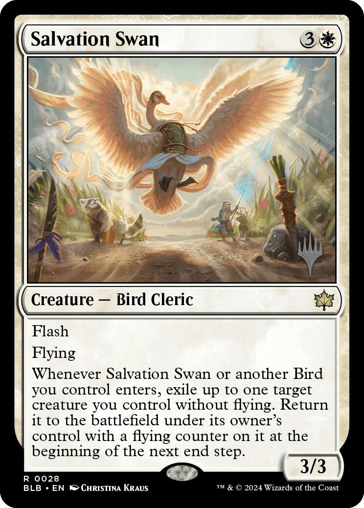 Salvation Swan (Promo Pack) [Bloomburrow Promos] | Chromatic Games