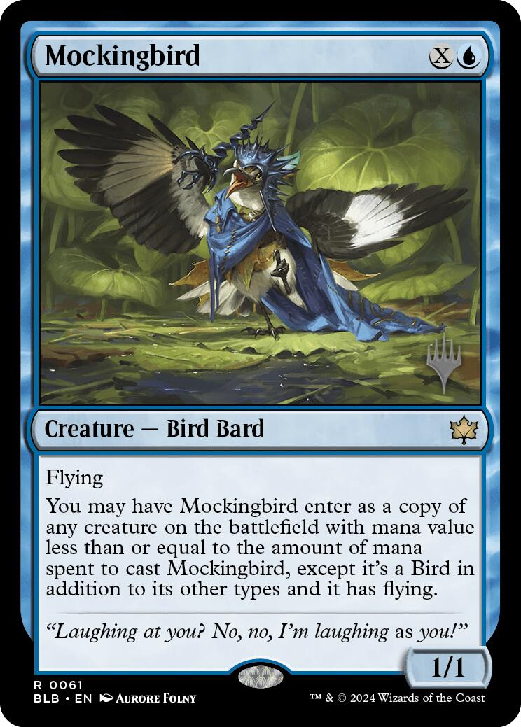 Mockingbird (Promo Pack) [Bloomburrow Promos] | Chromatic Games